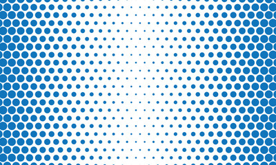 Poster - abstract geometric blue big to small dot pattern can be used background, banner, poster.