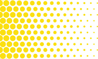 Poster - abstract geometric yellow big to small dot pattern can be used background, banner, poster.
