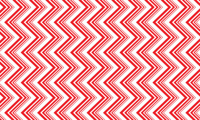 Poster - abstract geometric red zigzag line pattern can be used background, banner, poster.