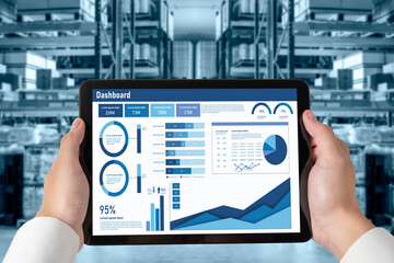 Poster - business data dashboard provide business intelligence analytic for marketing strategy planning snugl