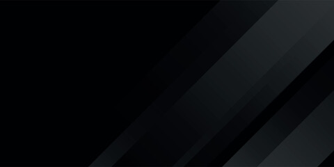 Poster - Black abstract background. Elegant dark diagonal shape elements. Modern luxury grey gradient arts