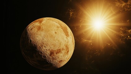 Wall Mural - moon in space