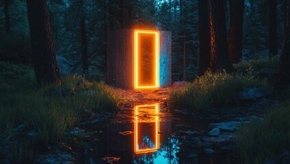 Wall Mural - burning candles in the night