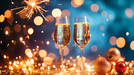 Aufkleber - Happy new year background