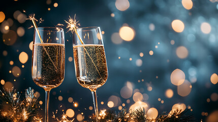 Aufkleber - Happy new year background