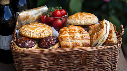 Poster - Pack a picnic basket with aussie favorites like meat pies, lamingtons, and vegemite sandwiches
