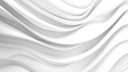 Poster - An elegant white background with wavy pattern