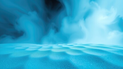 Poster - Textured Blue Background with Fluid Patterns and Soft Waves  