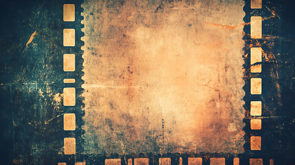 Poster - Abstract film texture background with grain, dust and light leak on old retro filter effect