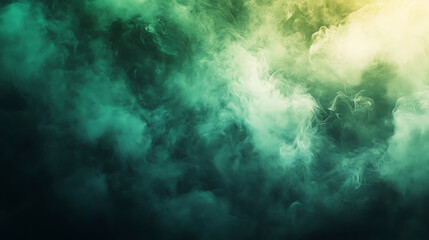Fototapete - Abstract green smokey wallpaper background
