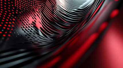 Leinwandbilder - Abstract metallic red and black background