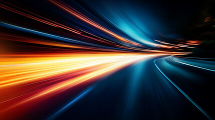 Poster - Abstract speed motion on the road high speed background