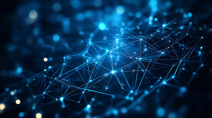 Aufkleber - Digital background, can be used in the description of network abilities, technological processes, digital storages, science, education, etc