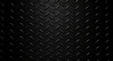 Black metallic texture features a seamless carbon fiber pattern on a dark industrial steel plate