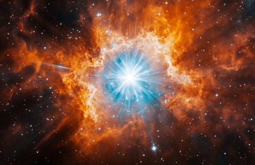Poster - Amazing nebula galaxy space cosmic background wallpaper astronomy exploration universe stellar light