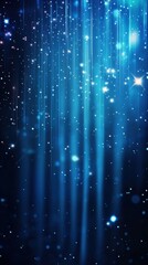 Poster - Abstract Blue Light Rays Background A Captivating Background For Science, Technology, And More