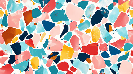 Poster - Terrazzo seamless pattern texture