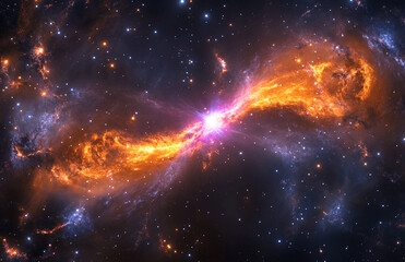 Poster - Explore the cosmos: stunning nebula galaxy space wallpaper and astronomical background for inspiration