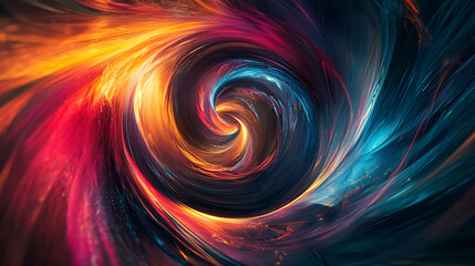 Aufkleber - Modern abstract digital backdrop capturing the whirlwind of technology and creativity, perfect for visual projects related to contemporary digital technology and innovation