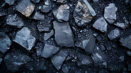 Aufkleber - Wall in coal mine background