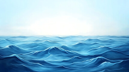 Aufkleber - Watercolor sea wavy background