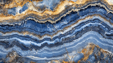 Poster - Natural blue marble texture background