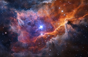Poster - Explore the cosmos stunning nebula and stars galaxy space wallpaper background high resolution image