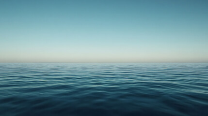 Poster - Calm ocean with a distant horizon calmness atmospheric photo footage for tiktok, instagram, reels, shorts