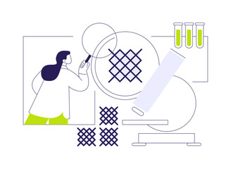Poster - metamaterials development abstract concept vector illustration.