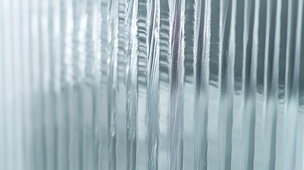Poster - Close up fluted reeded glass panel
