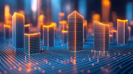 Poster - Futuristic City Digital Rendering