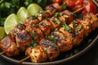 © Harry - Delicious Grilled Chicken Skewers with Lime and Cilantro Tasty Summer BBQ Recipe Perfect for Outdoor Grilling Juicy Chicken Pieces Marinated Seasoned Flavorful Healthy Meal Preparation Simple Recipe