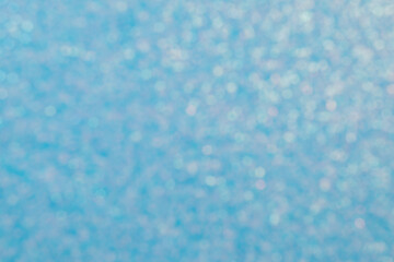 Poster - Sparkling Blue Background with Bokeh Effect