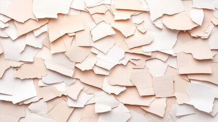 Poster - Peeling paint layers create a textured, abstract background in soft pastel tones.