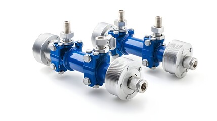 Aufkleber - Closeup view of a backflow preventer valve a critical device used in water supply systems to prevent contaminated water from flowing back into the clean water network