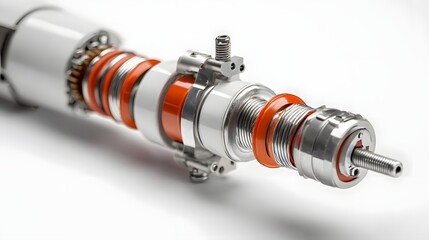 Poster - Detailed close up of a high voltage lightning arrester a specialized electrical device used to protect power systems from voltage surges caused by lightning strikes or other disturbances