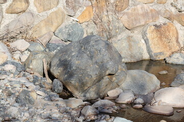 Wall Mural - Image of pretty rocks on the Daecheongcheon River Trail