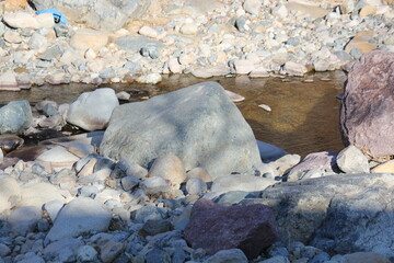 Wall Mural - Image of pretty rocks on the Daecheongcheon River Trail