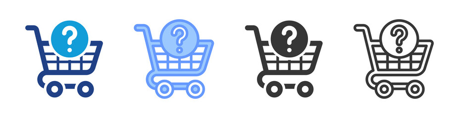 Poster - Order Prediction icon set multiple style collection