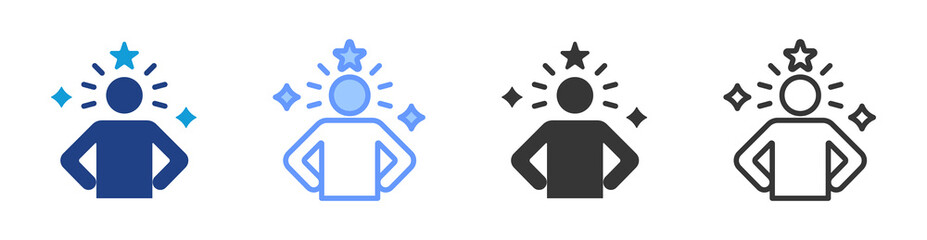 Poster - Aplomb icon set multiple style collection