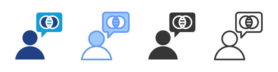 Poster - Transparency icon set multiple style collection