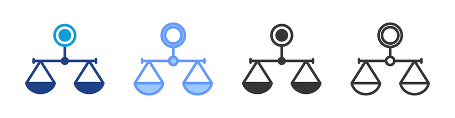 Poster - Integrity icon set multiple style collection