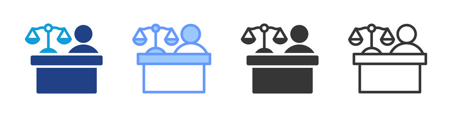 Poster - Integrity icon set multiple style collection