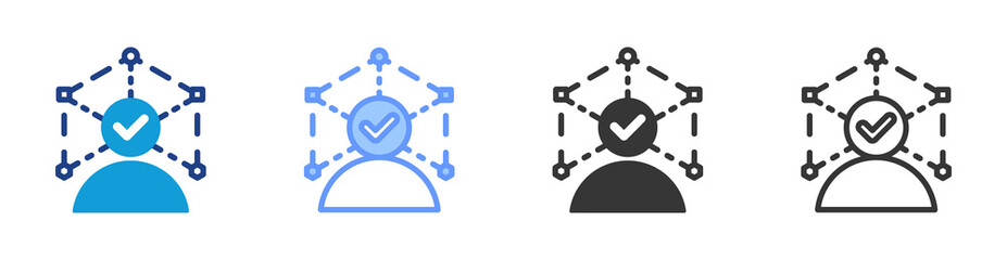Poster - Skillset icon set multiple style collection