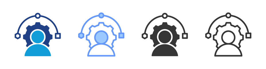 Poster - Adaptation icon set multiple style collection