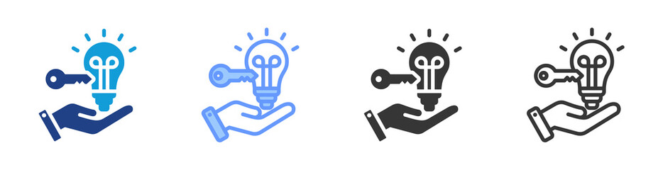 Poster - Learning Opportunities icon set multiple style collection