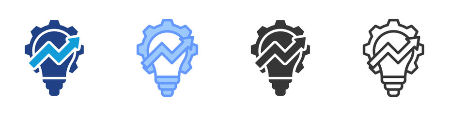 Poster - Development icon set multiple style collection