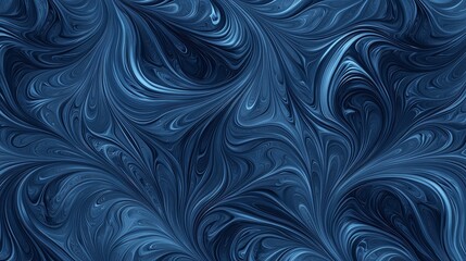 Poster - Seamless Cobalt Blue Wallpaper with Light Shimmering Effect