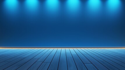 Poster - Professional Blue Background with Ambient Lighting for Studio Use