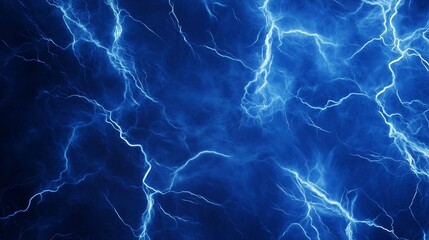 Poster - Electric Blue Background with Subtle Lightning Effects and Texture